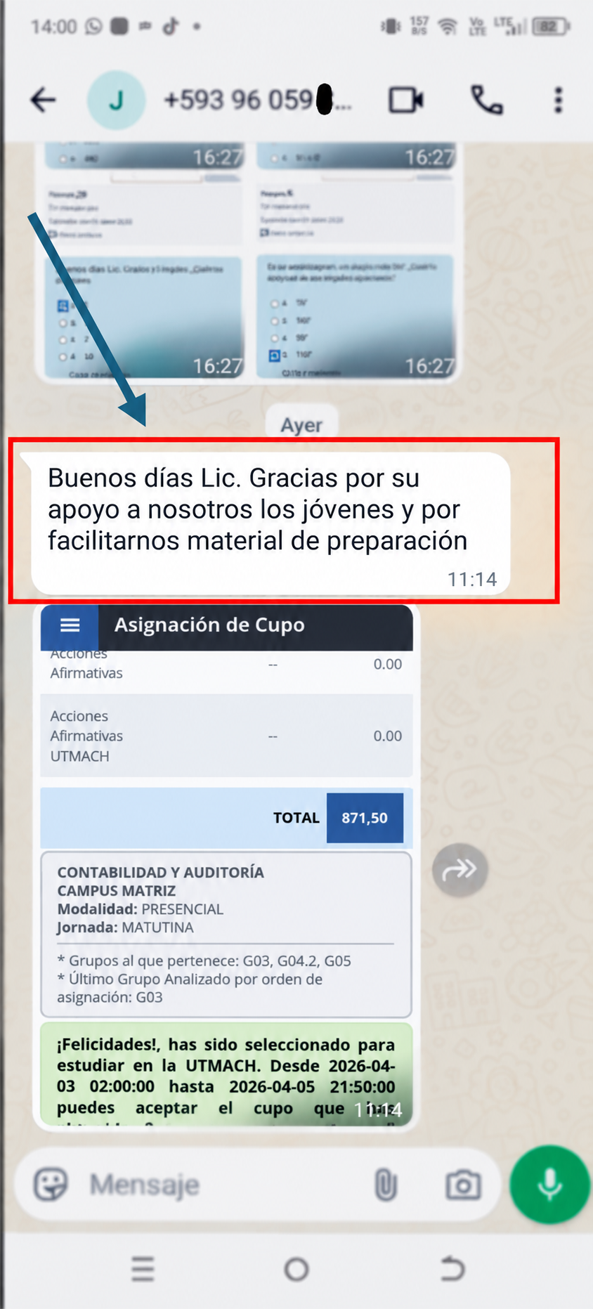 Testimonio de estudiante LEONPROL 1